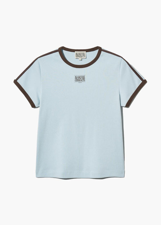 [預訂貨品需1-2星期到港] MARITHÉ FRANÇOIS GIRBAUD MOUVEMENT W CLASSIC LOGO SLIM RINGER TEE