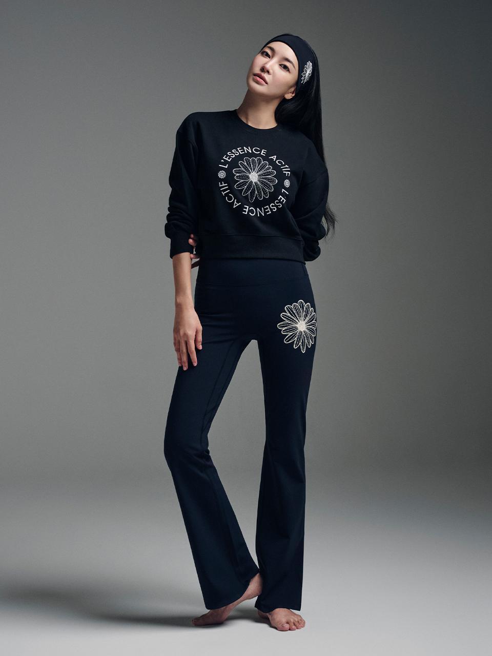 [預訂貨品需1-2星期到港] Mardi BEURRE ULTIMATE COMFORT bootcut leggings signature flower